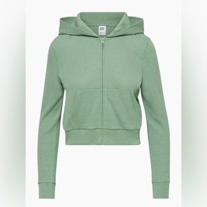 TNA Women’s Waffle Zip Up- Gallery Green